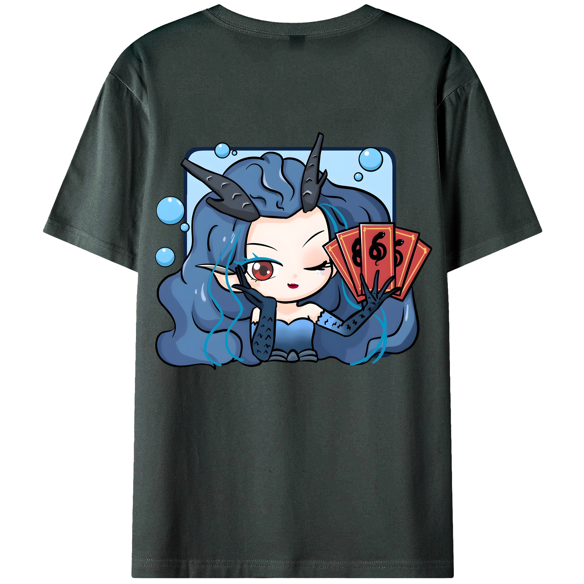 （画像用） Ne Zha 2 ナタ 魔童の大暴れ 綿100％ メンズ半袖Tシャツ（バックプリント） 通気性